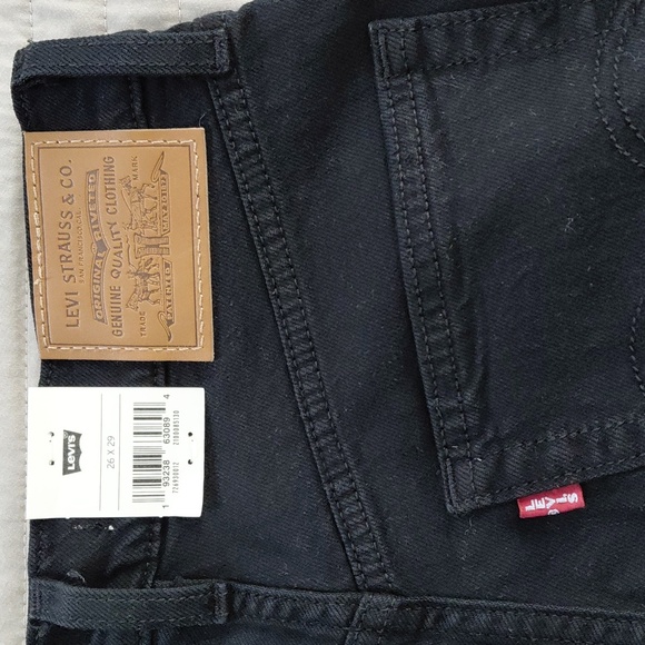 Levi's Ribcage Straight Black Sproud Sz 26 Nwt - Picture 11 of 16